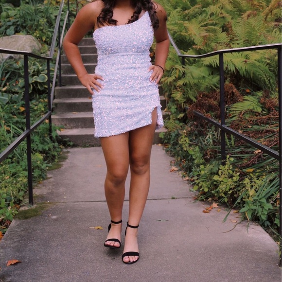 Windsor Homecoming Dress in White - Picture 2 of 2